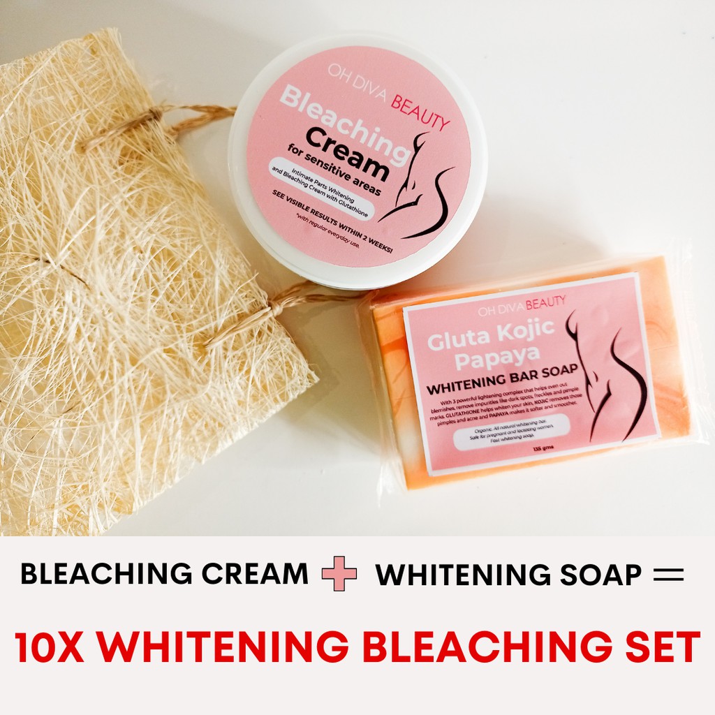 Intimate Bleaching Set for Intimate Areas and Face Bleaching Cream