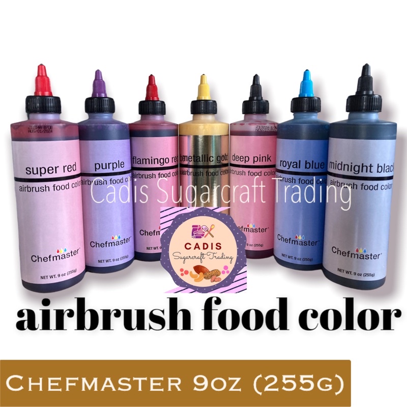AIRBRUSH FOOD COLOR 9oz (255g) METALLIC GOLD Flamingo RED Chefmaster Shopee Philippines