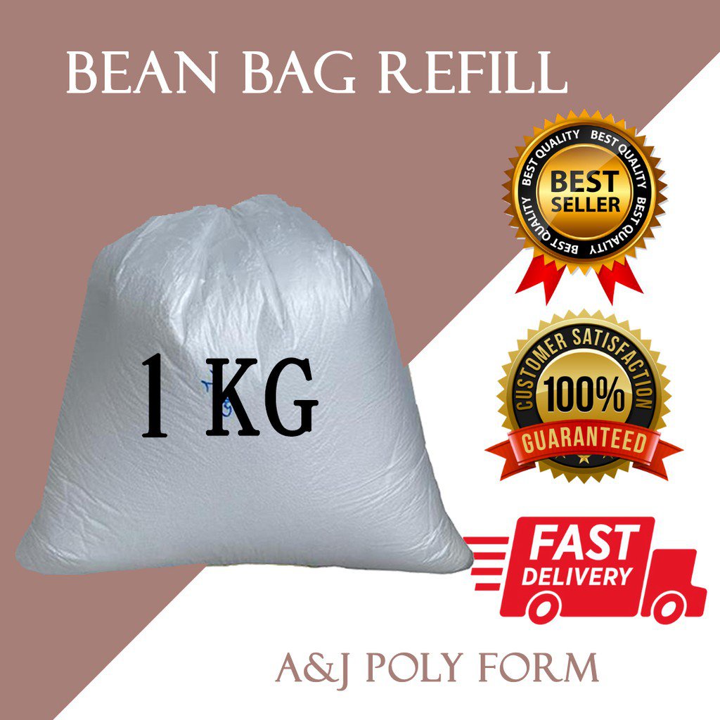 BEAN BAG REFILL FILLING/ BIJI KABUS (Polystyrene Poly Foam BEADS 1KG