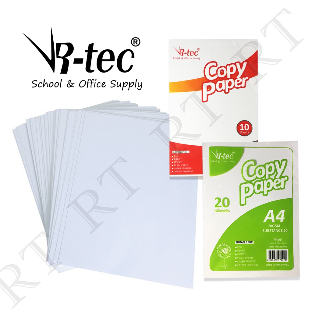 10/20 Sheets A4/Short/Long Copy Paper, Photocopy Paper, Printing Paper