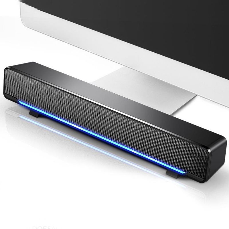 (COD) SADA V196 USB Sound Bar TV Soundbar Wired PC Speaker Home