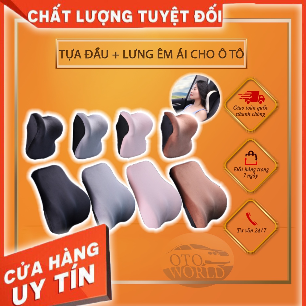 Head + BACK SUPPORT FOR CARS HIGH QUALITY DESIGN, SMOOTH, LUXURY ANTI