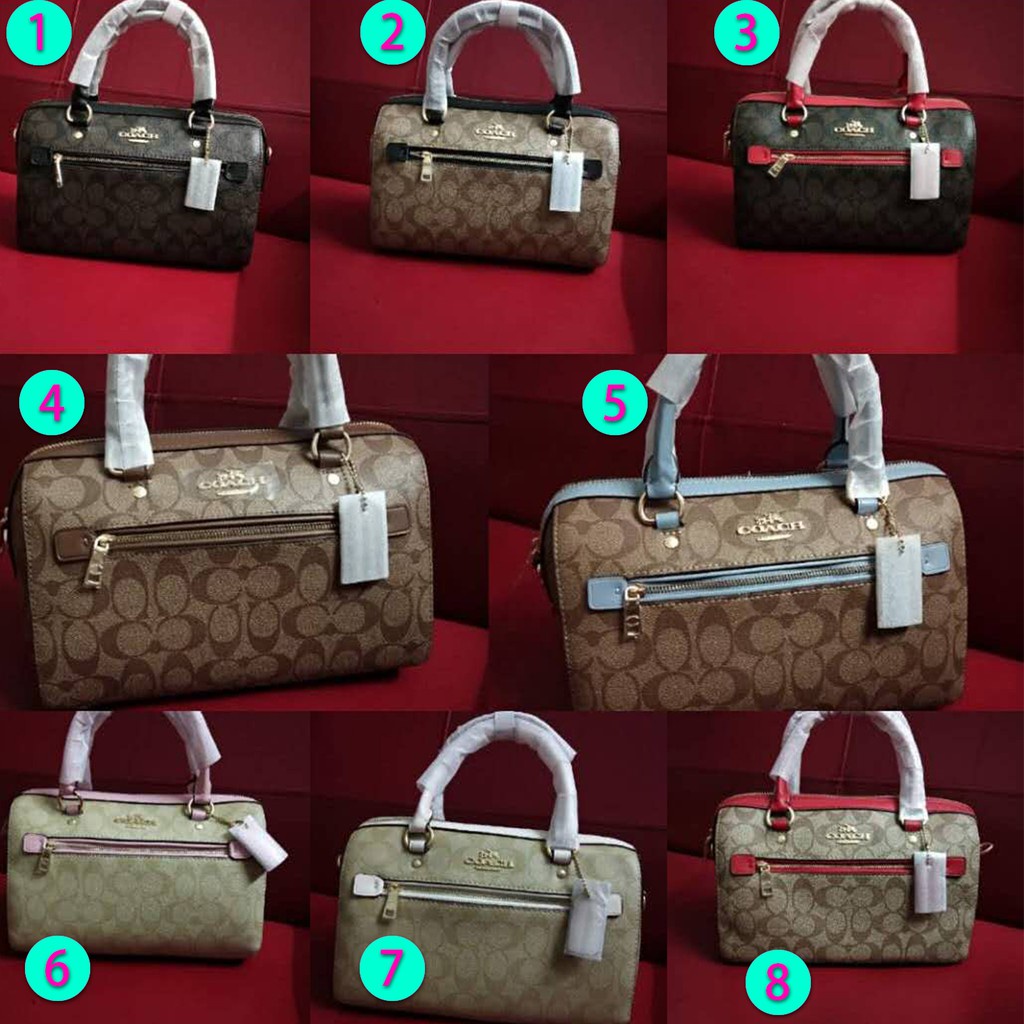 Original COACH boston pellow bag 79946 83607 top handle sling bag 26cm