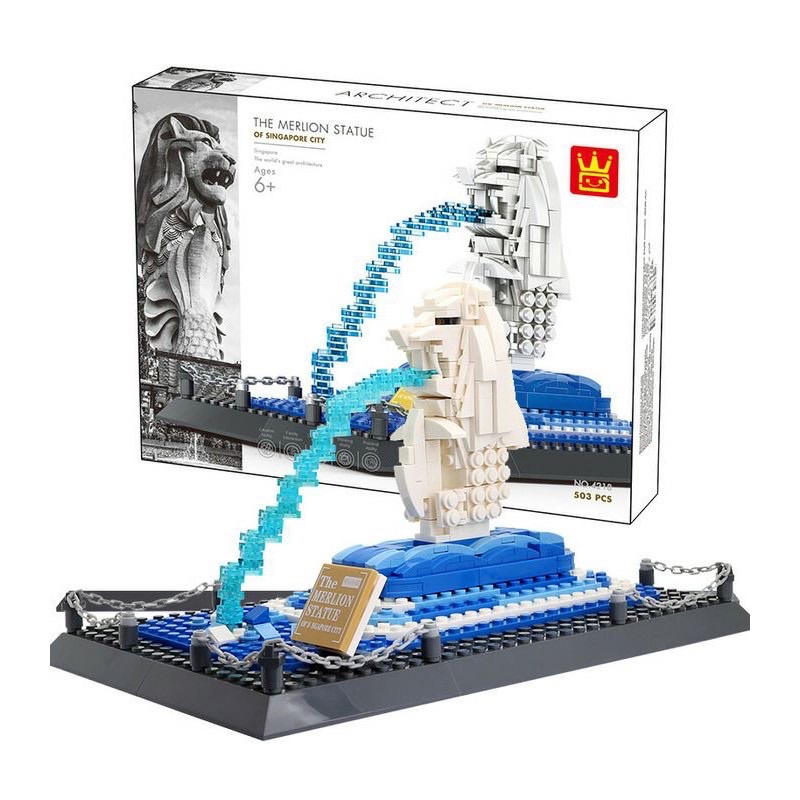 Statue of Singapore 503pc Statue of Singapore Lion Statue Building