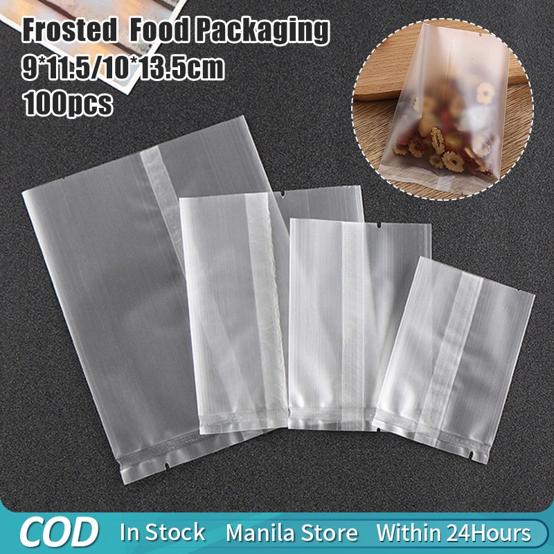 100PCS Vacuum Sealer Bags Frosted Plastic Packaging Bags for Candy