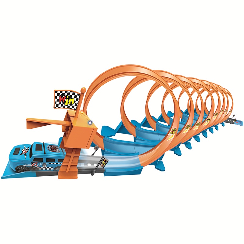 111pcs Hot Wheels Track Builder Race System Crate PullBack Cars Hot