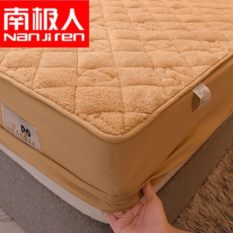 Thin mattress Antarctic thick lamb velvet bed sheet plus velvet warm