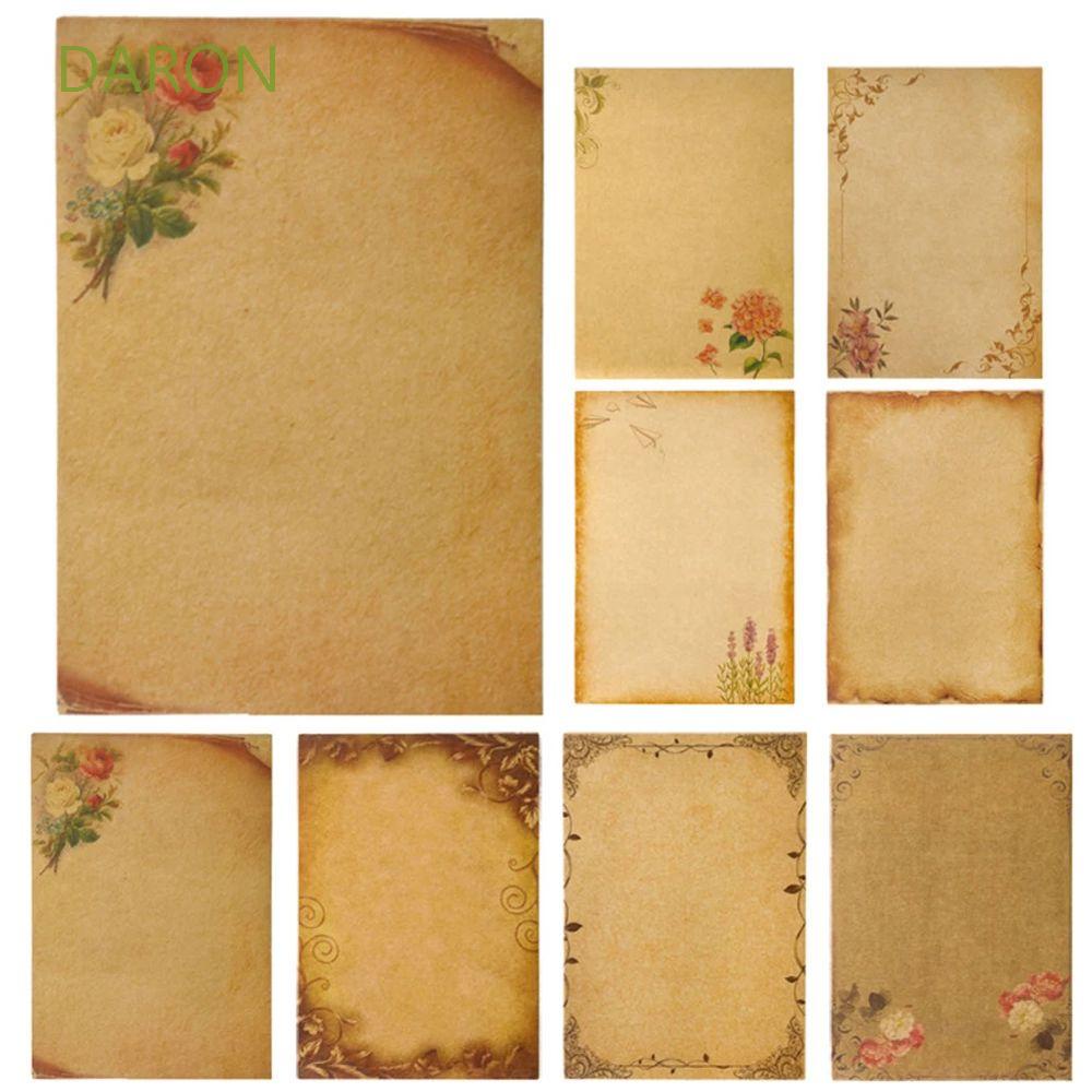 DARON School Supplies Letter Pad Flower Desig Writing Paper Envelope