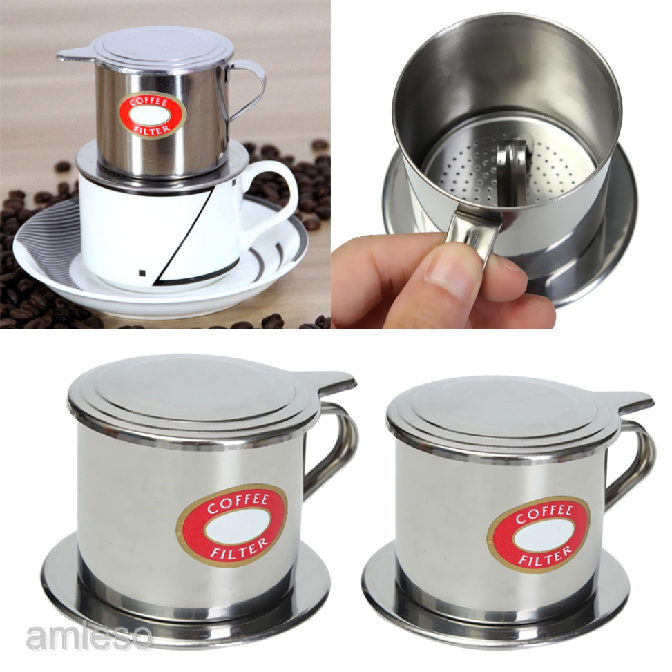 Vietnamese Coffee Filter Press Screw Down Insert Coffee Dripper