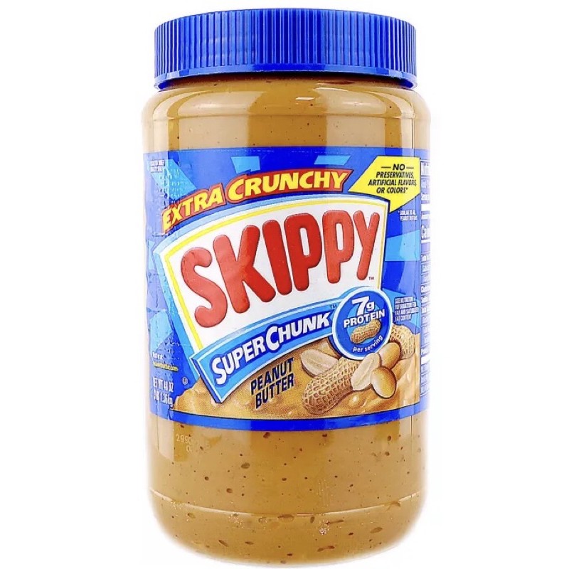 SKIPPY SUPER CHUNK PEANUT BUTTER 1.36kg expired date Best By august 02