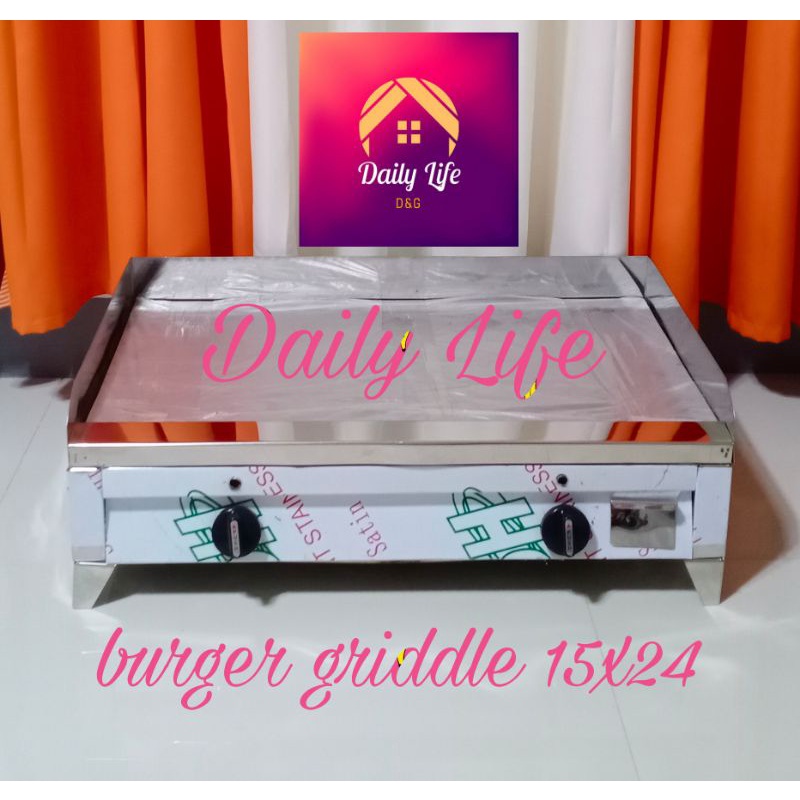 Burger Griddle 15x24 with two burners Shopee Philippines