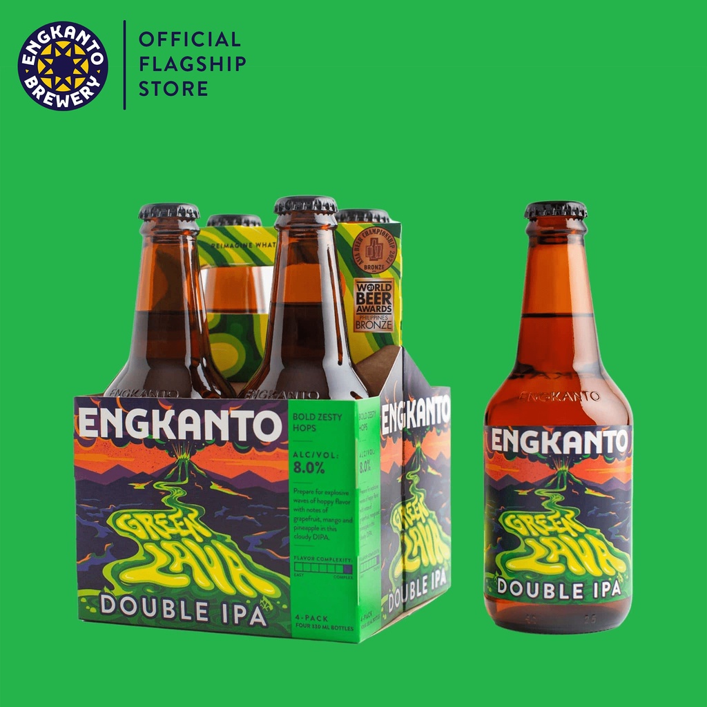 Engkanto Brewery Green Lava Double IPA 4Pack Local Craft Beer 8 ABV