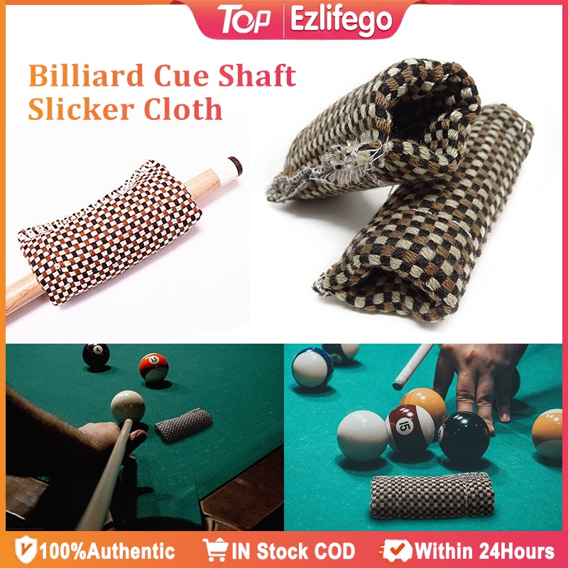 Billiard Cue Shaft Slicker Cloth Pool Cue Stick Cleaner Billiards