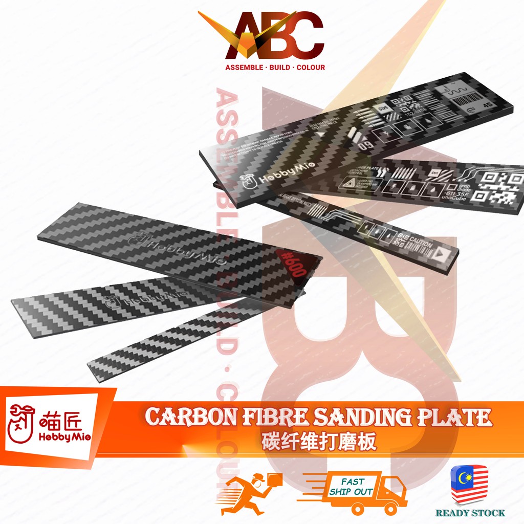 (HobbyMio) Carbon Fiber Sanding Plate Lightweight Hardcore Sandpaper