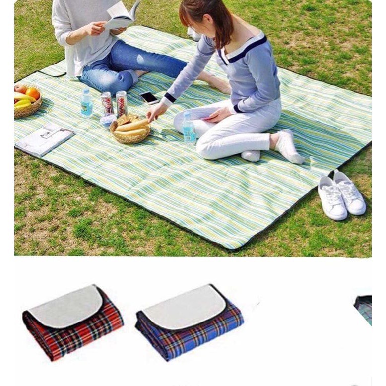 rs_Waterproof Picnic Rug Travel Outdoor Camping Beach Mat Shopee