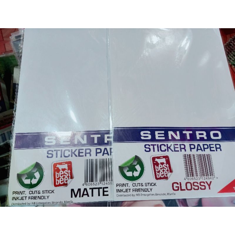 Sticker paper (glossy and matte) Shopee Philippines
