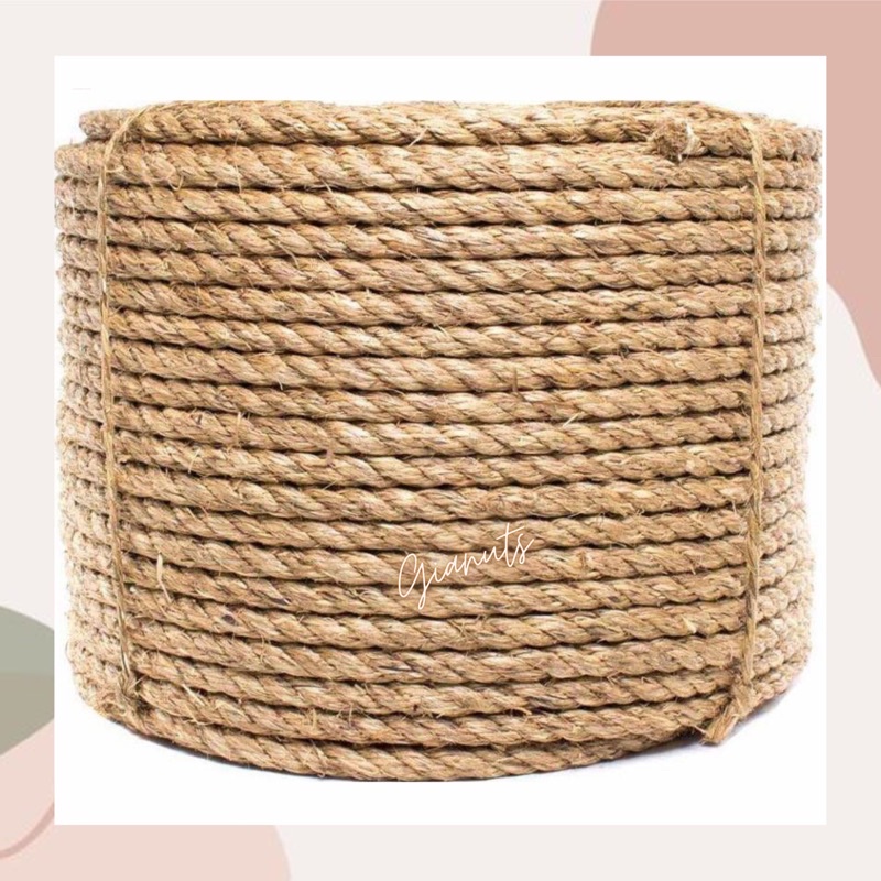 Twisted Abaca Manila Rope Natural for Indoor and Outdoor Use 3/8 Sold