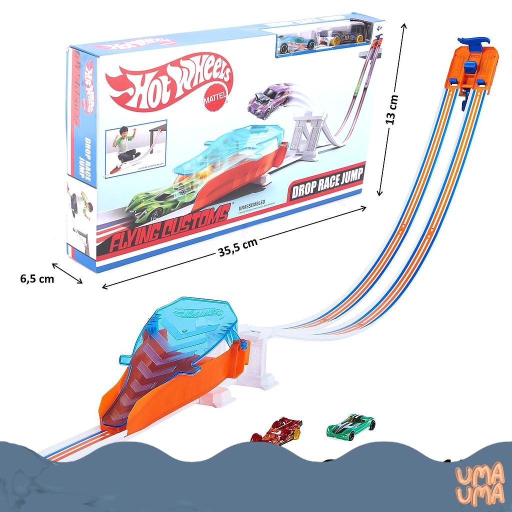Track Hot Wheels Drop Race Jump Flying Customs Playset Mattel GJL15 Shopee Philippines