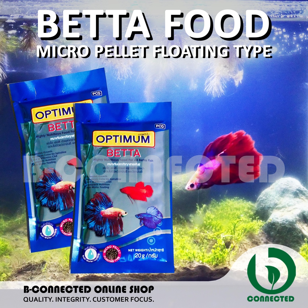 BETTA FOOD / OPTIMUM MICRO PELLET FLOATING TYPE 20G / FOOD FOR BETTA
