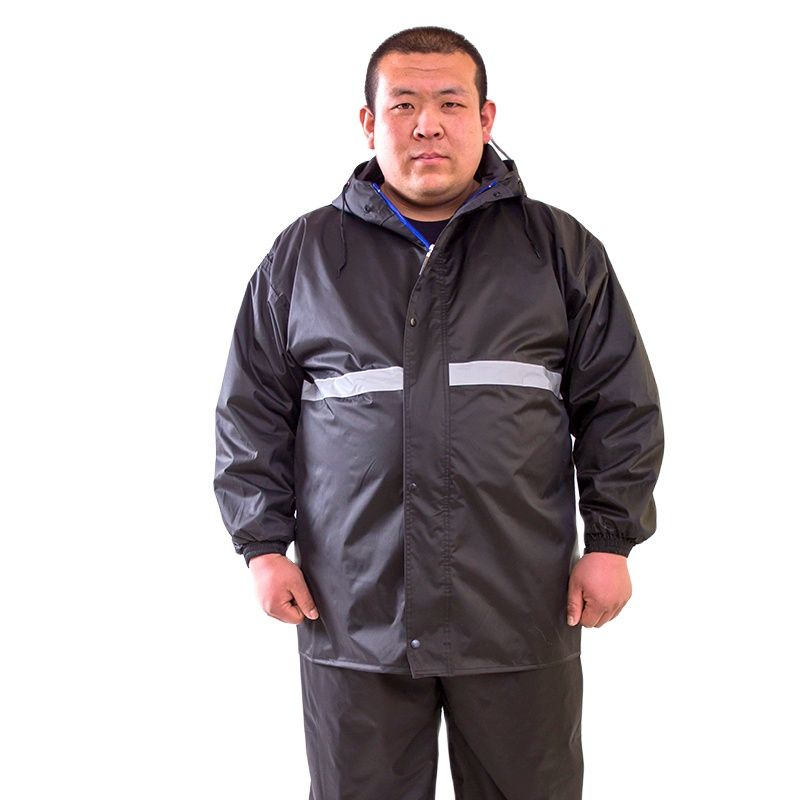 HXYHXYLarge Plussize Raincoat Men Rain Pants Set DoubleLayer Fat Man