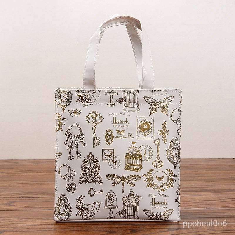 New Harrods shoulder Shopper bag PVC Classic Waterproof With Zip ZVS2 Shopee Philippines