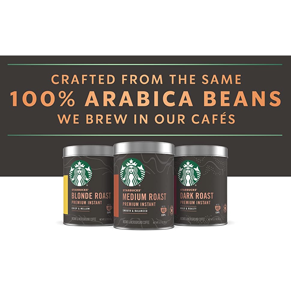 Starbucks Premium Instant Coffee Medium Roast / Dark Roast Shopee