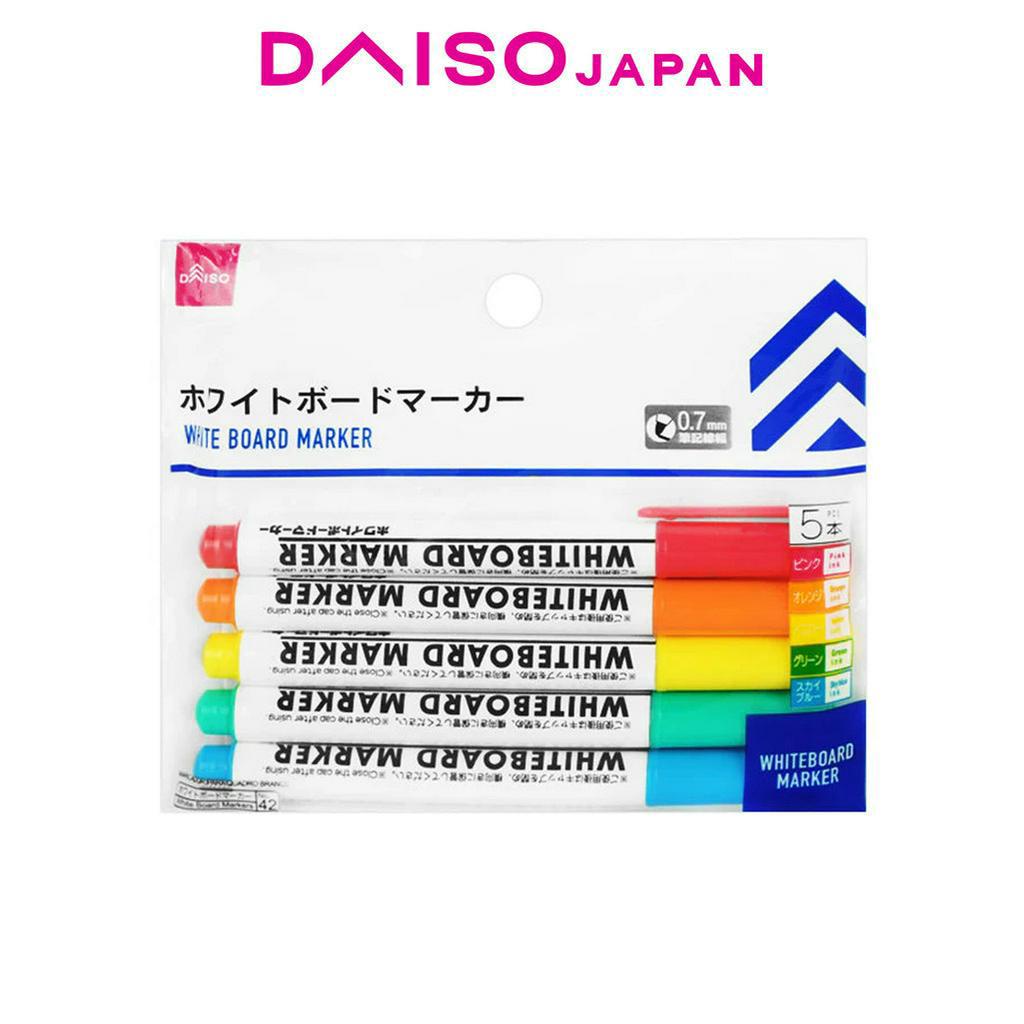 Daiso Whiteboard Markers (Colored, 5 pieces) Shopee Philippines