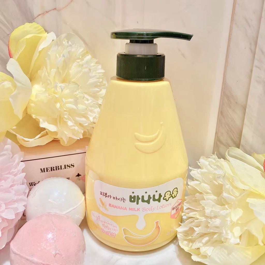 Korea Imported Fruit Home Banana Milk Body Lotion Moisturizing Cream