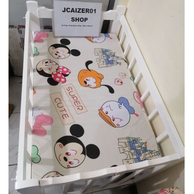 White Crib WAVE Makapal with Uratex foam (22x36 w/ wave design) Shopee Philippines