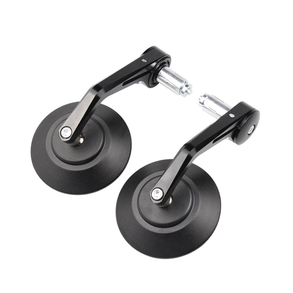 Universal Motorcycle Bar End Mirrors Cafe Racer Side Rear View Mirror For Royal Enfield FZ6