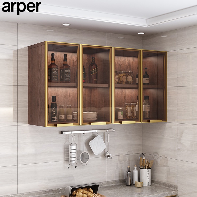 home lifeARPER Wall Glass Door Kitchen Light Luxury