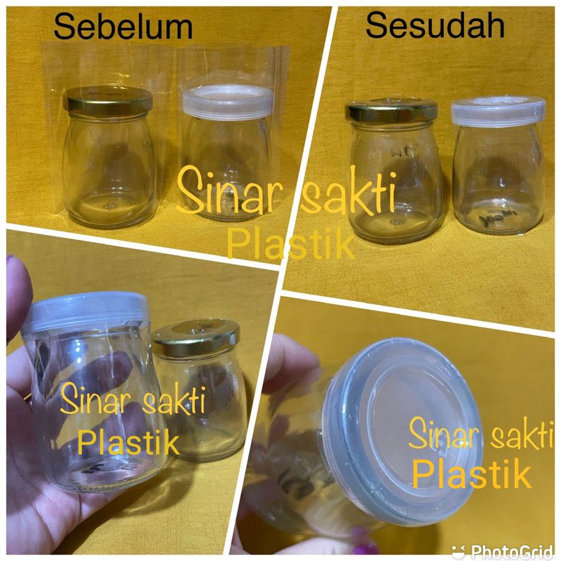 Plastic Seal Jar Pudding Jar 100ml 150ml 200ml Plastic Seal Jar Pudding