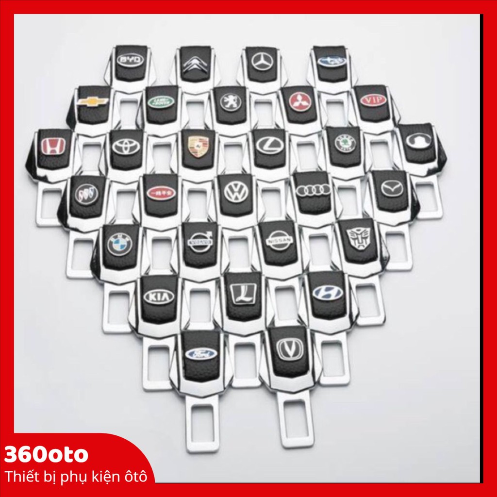 Seat Belt Fasteners Fully Disconnect The Logo Of Car Manufacturers