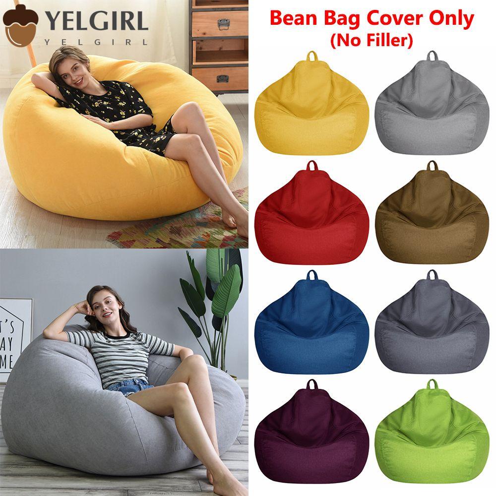YELGIRL Adults/Kids Large Bean Bag Sofa Cover/Home Decor Sofa Cover Shopee Philippines