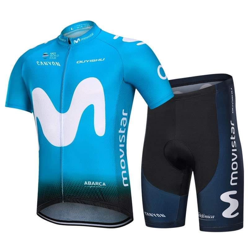 Biker's Outfit For Men Set Cycling Shorts and Short sleeve shirt