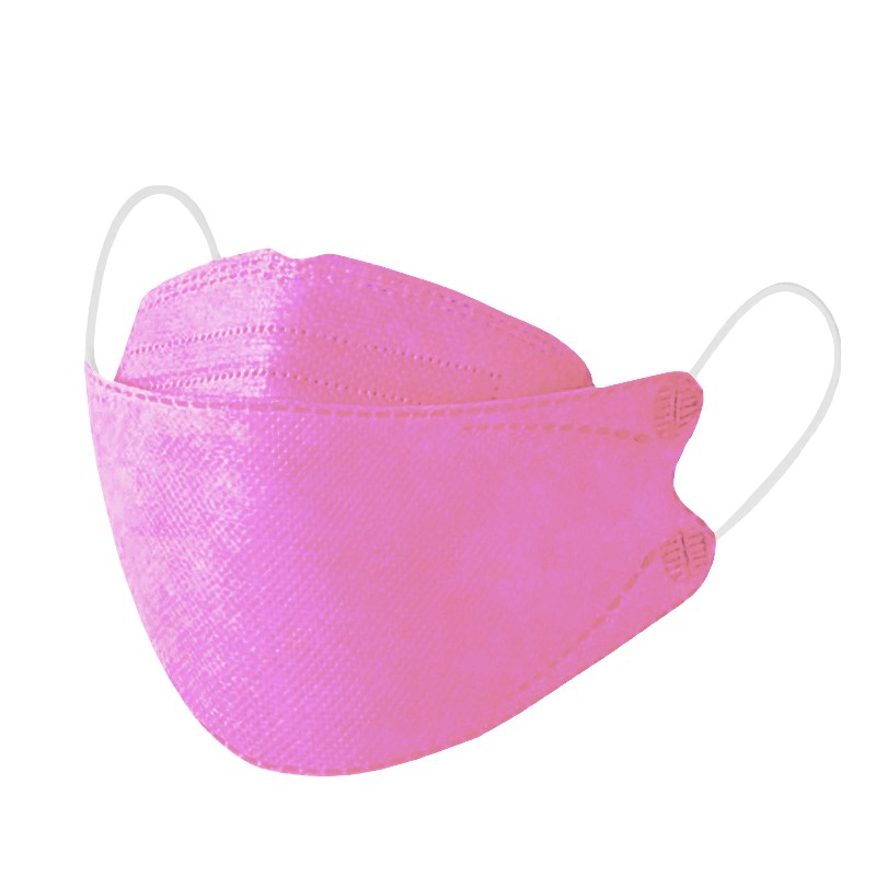 FS360KF94 Pink Face Mask Korean Style 3D Massager 4 Layers (Pack Of 10