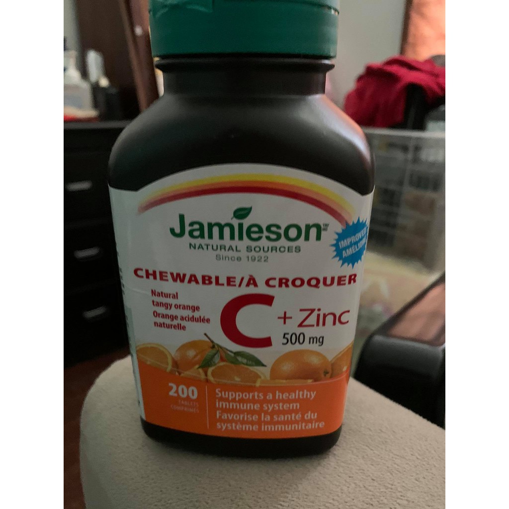 Jamieson Vitamin C + zinc 500mg (200pcs) Shopee Philippines