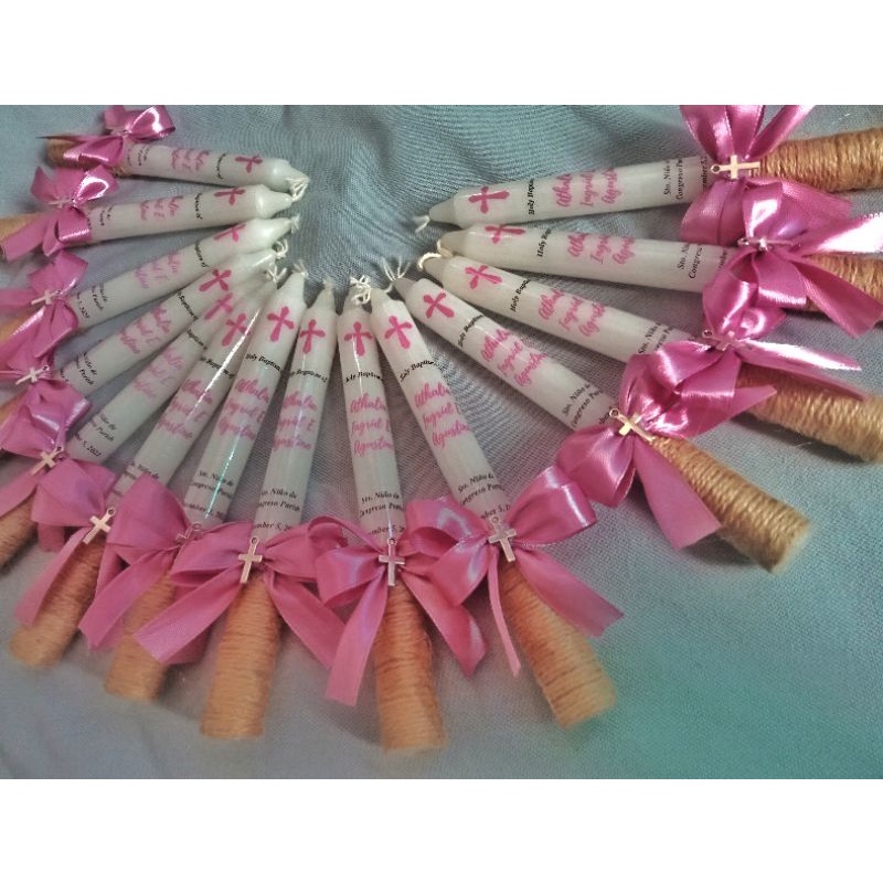 BAPTISMAL CANDLE (customize) Shopee Philippines