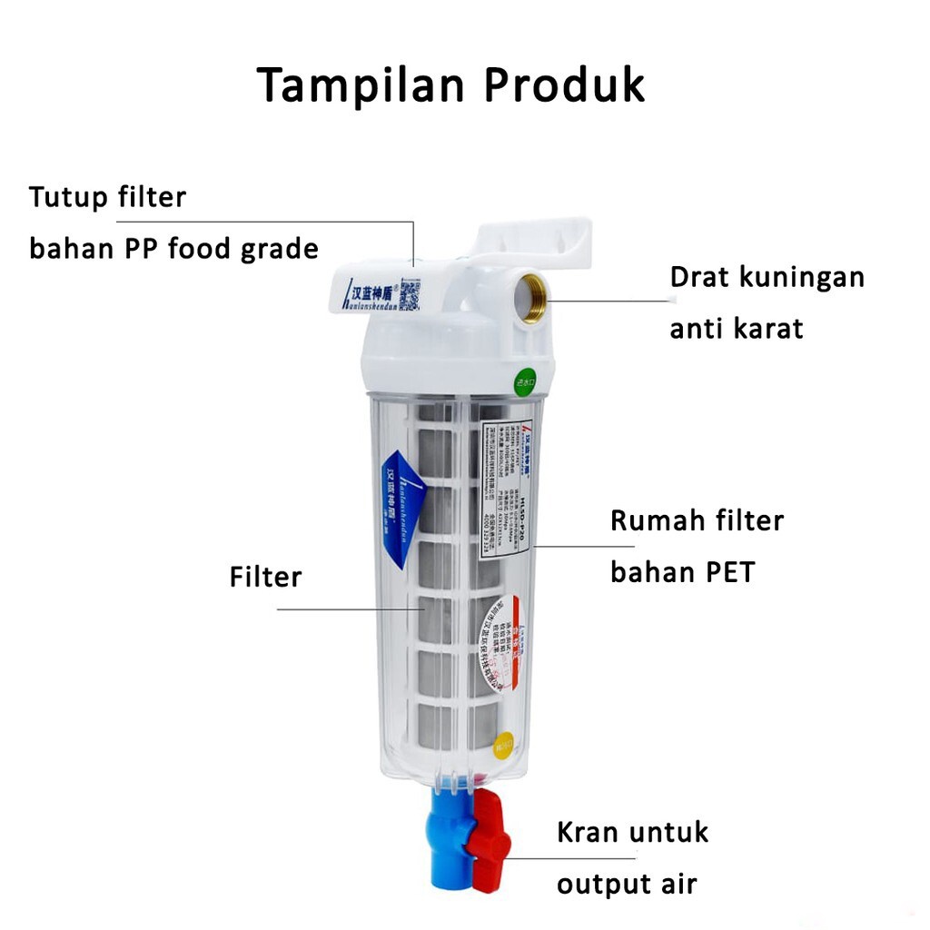 Oppolia Toren Water Tank Prefilter Water Purifier Whole House Groundwater filter Well Water