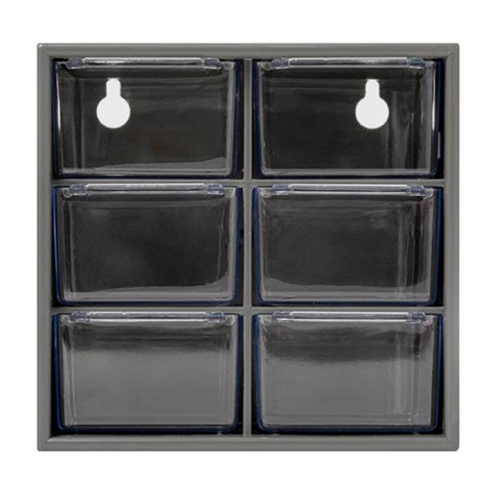 ARTBOX From Korea Mini Desktop Chest Of 6 Drawers Charcoal Storage Box