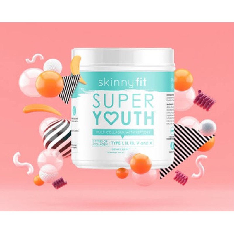SkinnyFit Super Youth Tropical Punch Collagen Powder, 41 OFF