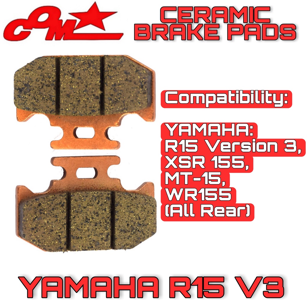 COMSTAR Ceramic Brake Pads Rear For Yamaha MT15, R15 Version 3 Rear