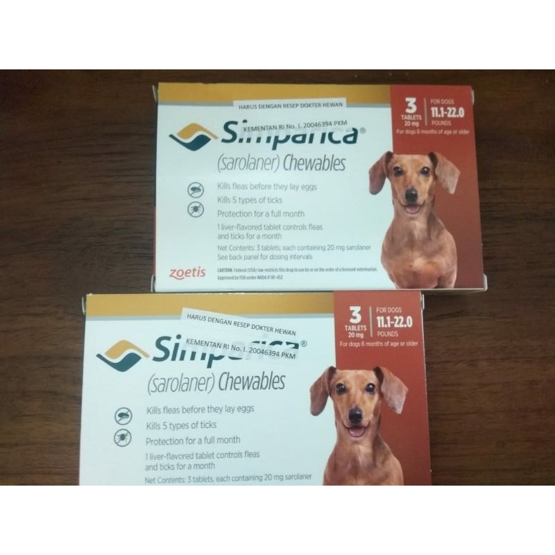 Simparica 20mg Dog Flea Medicine (510kg) Shopee Philippines