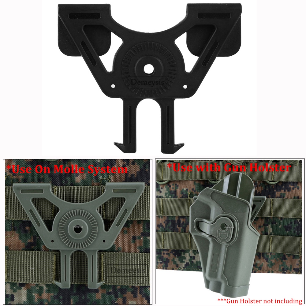 Tactical Molle Adapter and Attachments for Gun Holsters Body Armor