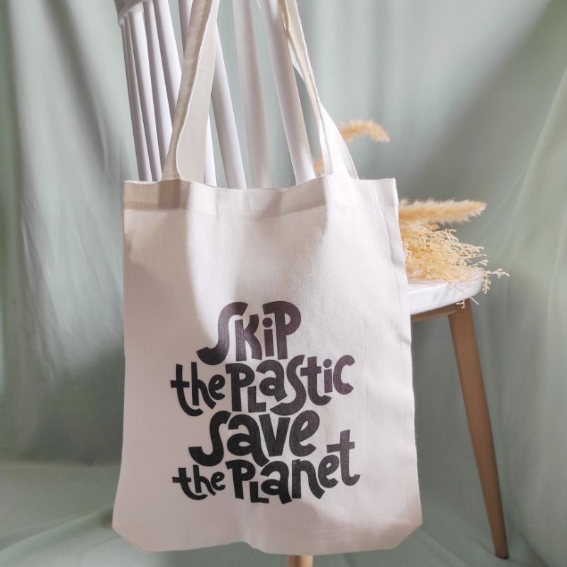 Eco friendly canvas tote bag/ Eco Canvas tote bag Shopee Philippines