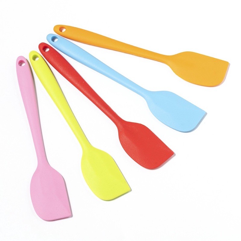 silicone heat resistant nonstick spatula flexible rubber scraper kitchen tool code Shopee
