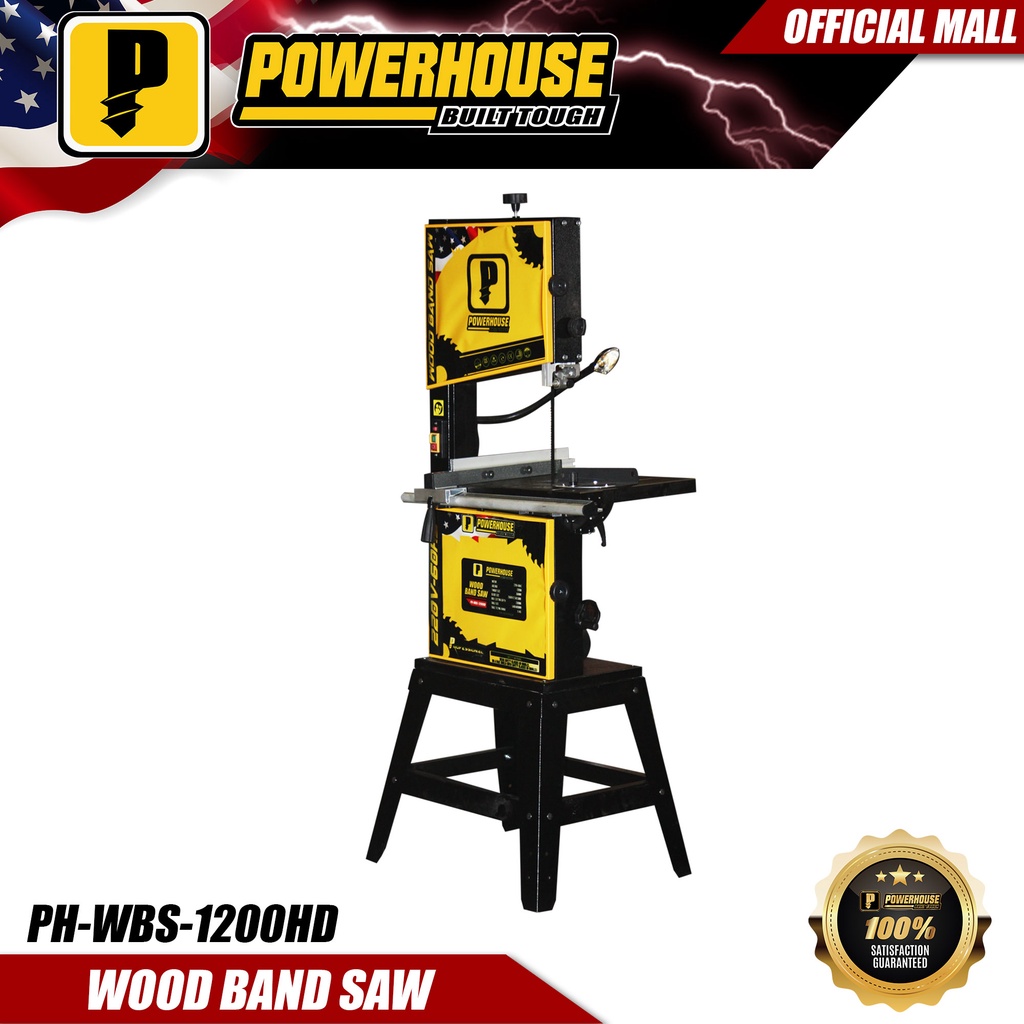 Powerhouse Wood Band Saw Cutting Machine 14" Inches 1200W PHWBS1200HD