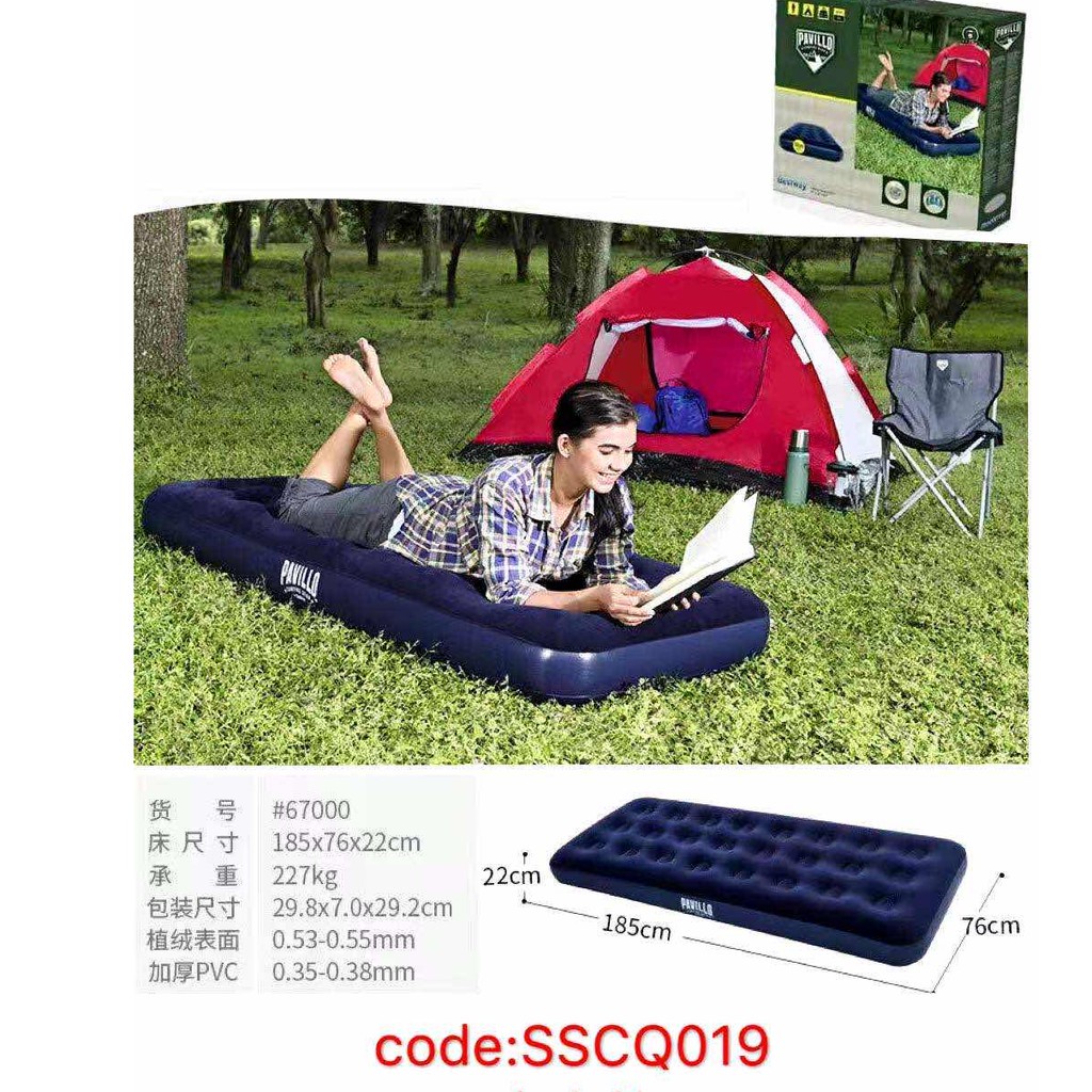 WXD Bestway Single Person 67000 Inflatable Air Bed (PUMP NOT INCLUDED