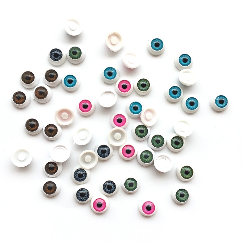 20pcs/lot 12mm Doll Eyeballs Round Acrylic Eyes for DIY Doll Bear