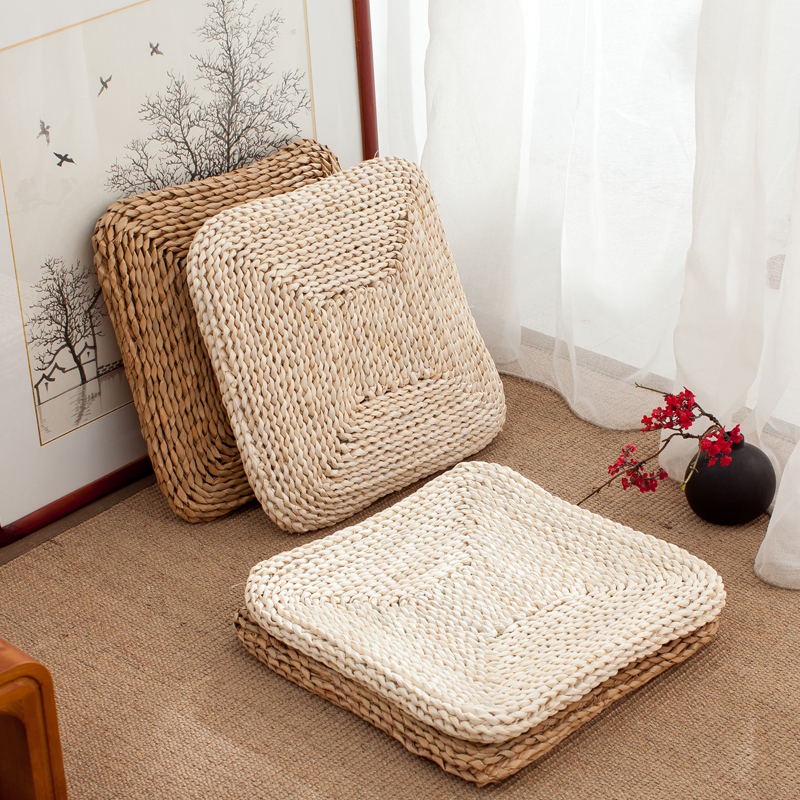 Straw Futon Square Thickened Cushion Chair Mat Tatami Bay Window